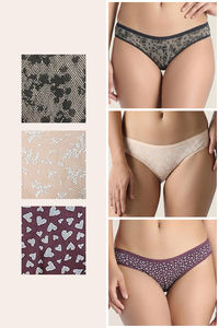 Zivame Low Rise Full Coverage Bikini Panty (Pack of 3) - Multicolor — thumbnail 2